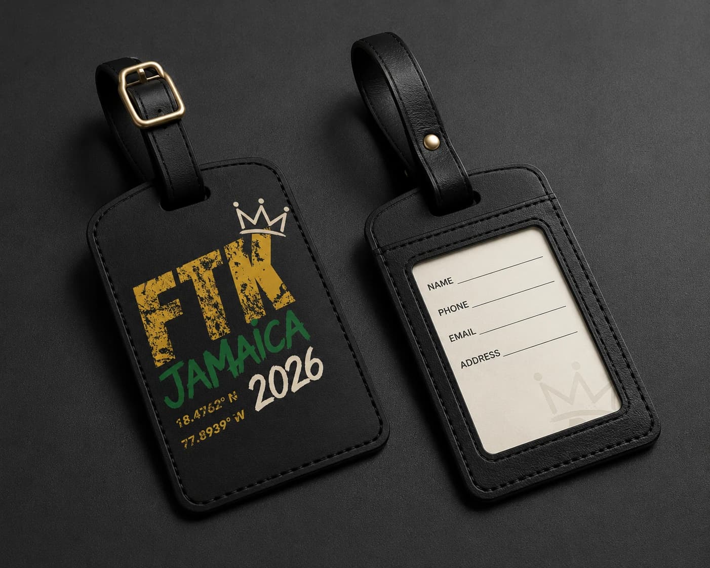 FTK Jamaica 2026 luggage tag